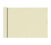 Balkonscherm Oxford textiel 75x600 cm crÃme42337