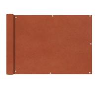 vidaXL Écran de Balcon Tissu Oxford Ocre Marron Brise Vent Ombre Pare-vue 42329