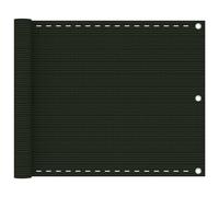vidaXL Balkonscherm 75x600 cm HDPE donkergroen310971 Vert G