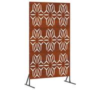 vidaXL Écran de confidentialité 100 x 50 x 180 cm Acier patiné Rouillé