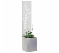 vidaXL Écran de confidentialité de Jardin Argent 32 x 32 x 150 cm, Jardin et terrasse, Séparateur extérieur Moderne, Décorations, Écran de Vie privée stylé, Structure contemporaine