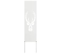 Vidaxl Écran De Confidentialité De Jardin Blanc 32 X 140 Cm
