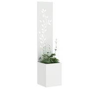 vidaXL Écran de confidentialité de Jardin Blanc 32 x 32 x 150 cm, Jardin et terrasse, Séparateur extérieur Moderne, Décorations, Écran de Vie privée stylé, Structure contemporaine