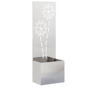 vidaXL Écran de confidentialité de Jardin Floral Argent 50 x 140 cm, Jardin et terrasse, Séparateur extérieur Moderne, Décorations, Écran de Vie privée stylé, Structure contemporaine