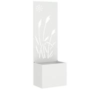vidaXL Écran de confidentialité de Jardin Fretwork Blanc 50 x 140 cm, Jardin et terrasse, séparateur Moderne, décorations stylées, écran de confidentialité Chic, Enceinte contemporaine