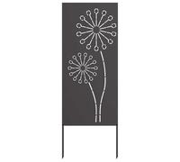 vidaXL Écran de confidentialité de jardin Fretwork Noir 50 x 140 cm, Jardin et Terrasse, Incrustations modernes, Écran de vie privée extérieur, Séparateur rectangulaire élégant