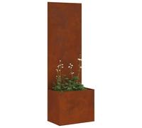 vidaXL Écran de confidentialité en acier résistant aux intempéries 50x1.7x140 cm Rouillé