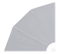 vidaXL Écran de confidentialité extérieur Gris 160 cm en Tissu Anti-UV. Cadre en Acier Peint et Pliable. Pratique pour Le Balcon et Le Jardin. Ombre Moderne en Forme de Ventilateur. Panneau dépliable