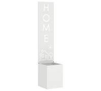 vidaXL Écran de confidentialité de Jardin Fretwork Blanc 32 x 140 cm, Jardin et terrasse, séparateur Moderne, décorations stylées, écran de confidentialité Chic, Enceinte contemporaine