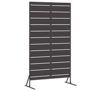 vidaXL Écran de confidentialité Noir 100 x 50 x 180 cm Acier, Écran de confidentialité Moderne pour Jardin et terrasse, séparateur d'espace extérieur, Panneau rectangulaire en Acier