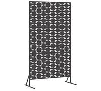 vidaXL Écran de confidentialité Noir 100 x 50 x 180 cm Acier 868577