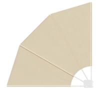 vidaXL Écran de confidentialité pour Balcon Beige 115 x 115 cm, Écran de Balcon Moderne, Durable, réglable, Pliable, résistant aux intempéries, Protection Jardin UV