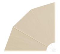 vidaXL Écran de confidentialité pour Balcon Beige 160 x 160 cm, Écran de Balcon Moderne, Durable, réglable, Pliable, résistant aux intempéries, Protection Jardin UV