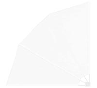 vidaXL Écran de confidentialité pour Balcon Blanc 210 x 210 cm, Écran de Balcon Moderne, Durable, réglable, Pliable, résistant aux intempéries, Protection Jardin UV