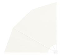 vidaXL Écran de confidentialité pour Balcon Crème 160 x 160 cm Tissu, Paravent réglable, Ombre Pliable pour l'extérieur, diviseur Moderne pour Jardin, Protection UV terrasse ou Balcon