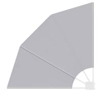 vidaXL Écran de confidentialité pour Balcon Gris 115 x 115 cm Tissu, Paravent réglable, Ombre Pliable pour l'extérieur, diviseur Moderne pour Jardin, Protection UV terrasse ou Balcon