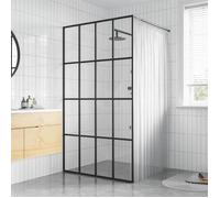 vidaXL Ecran de Douche Cabine de Douche Paroi de Douche Cloison de Douche Salle de Bain Maison Intérieur Robuste Verre 145674