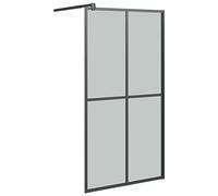 vidaXL Écran de douche 100 x 195 cm – verre trempé foncé