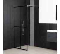 vidaXL Écran de douche Verre trempé transparent 90x195 cm