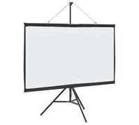 vidaXL Écran de projection avec trépied 72 pouces 16:9 Blanc mat Polyester 163×98 cm Portable