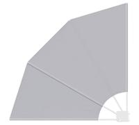 vidaXL Écran de Vie privée pour l'extérieur en Gris, 115 x 115 cm. Résistant aux UV et en Polyester. Design Pliable avec Cadre en Acier revêtu de Poudre. Mécanisme réglable à la Main, Parfait pour Le