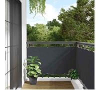 vidaXL Écran d'intimité de balcon 400x75 cm PVC anthracite 4005373
