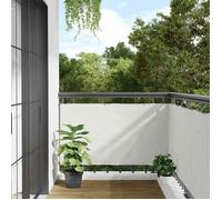 VidaXL Écran d'Intimité de balcon, Brise-Vue de Balcon avec Corde, Clôture d'Intimité, Protection Terrasse Extérieur, Blanc 4005512