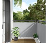 Vidaxl Écran D'intimité De Balcon Gris 400x90 Cm Pvc