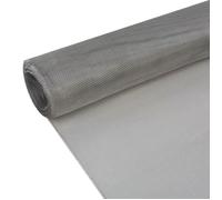 vidaXL Écran en treillis Acier inoxydable 100x1000 cm Argenté