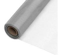 vidaXL Écran en treillis 150898 Acier inoxydable 112x2000 cm Argenté