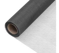 vidaXL Ecran en Treillis Moustiquaire Filet Clôture pour Animaux Barrière Cages à Oiseaux Clapier Porte Fenêtre Fibre de Verre 80x1000 cm Noir