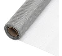 vidaXL Ecran en Treillis Moustiquaire Filet Clôture pour Animaux Barrière Cages à Oiseaux Clapier Porte Fenêtre Acier Inoxydable 80x2000 cm Argenté