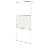 vidaXL Écrans de douche Argenté 90 x 195 cm Verre et aluminium