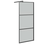 vidaXL Écrans de douche Noir 80 x 195 cm Verre et aluminium