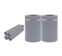 vidaXL Écrans d'intimité de jardin 4 pcs PVC 35x0,19 m Gris clair mat