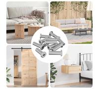 vidaXL Ecrou de verrouillage 2857 pcs Argenté Acier