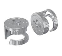 vidaXL Écrous à Verrou à Came 2 pcs Argenté 15 x 11,5 mm Acier