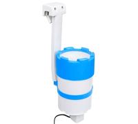 vidaXL Écumoire de piscine et pompe avec adaptateur 16 cm Plastique
