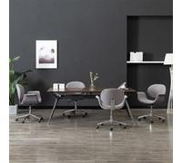 Chaises Pivotantes De Salle À Manger 4 Pcs Gris Tissu - Vidaxl Gris