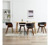vidaXL 4x Bois Courbé Chaises de Salle à Manger Chaises à Dîner Chaises de Repas Chaises de Cuisine Siège de Salon Chaises 278728