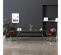 Chaises Pivotantes De Salle À Manger 2 Pcs Marron Similicuir - Vidaxl Marron