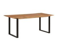 vidaXL Eettafel 180x90x76 cm massief acaciahout286472 Brun G