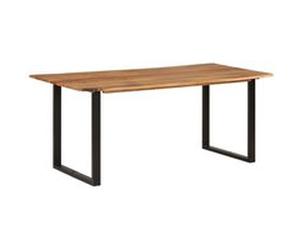 vidaXL Eettafel 180x90x76 cm massief acaciahout286472 Brun G