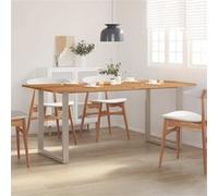 Vidaxl Table De Salle À Manger 180x90x76 Cm Bois D'acacia Massif Gris