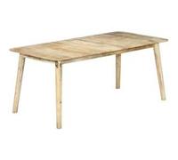 vidaXL Eettafel 180x90x76 cm massief mangohout282720 Brun G