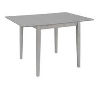 Table À Dîner Extensible Gris (80-120) X 80 X 74 Cm Mdf Gris