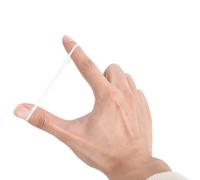 vidaXL Élastiques pour crinière de cheval 2500 pcs. Blanc Silicone