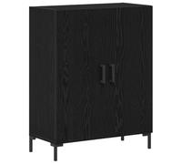 Buffet Vidaxl Noir Chêne 69,5x34x90 Cm Bois Reconstitué Noir