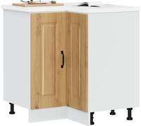 vidaXL Élément bas d'angle de cuisine Kalmar Chêne Artisan Matériau dérivé du bois