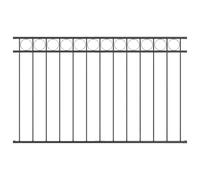 vidaXL Élément de clôture Assen Gris 170 x 100 cm Acier, Jardins et terrasses, Construction Moderne en Acier, Panneau Robuste, élément paysager, Design épuré